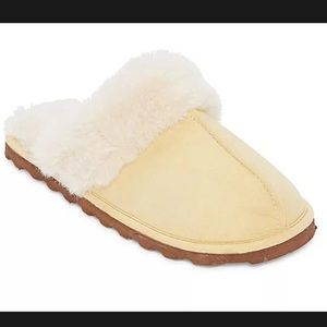 Super Soft Arizona Becca Faux Fur Yellow Slippers Size 5/6 (Small)